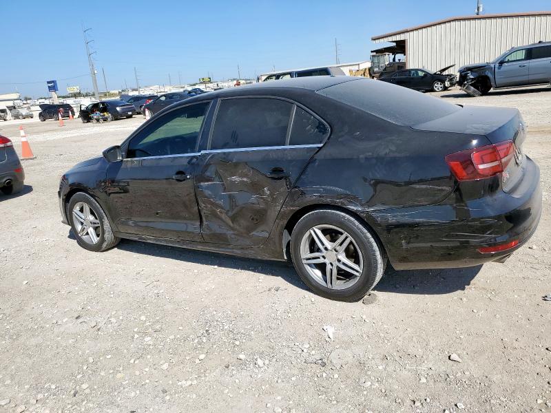 3VW2B7AJ8HM263863 - 2017 VOLKSWAGEN JETTA S BLACK photo 2