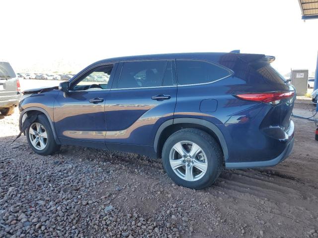 5TDCZRAHXMS055960 - 2021 TOYOTA HIGHLANDER L BLUE photo 2