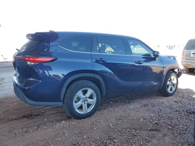 5TDCZRAHXMS055960 - 2021 TOYOTA HIGHLANDER L BLUE photo 3