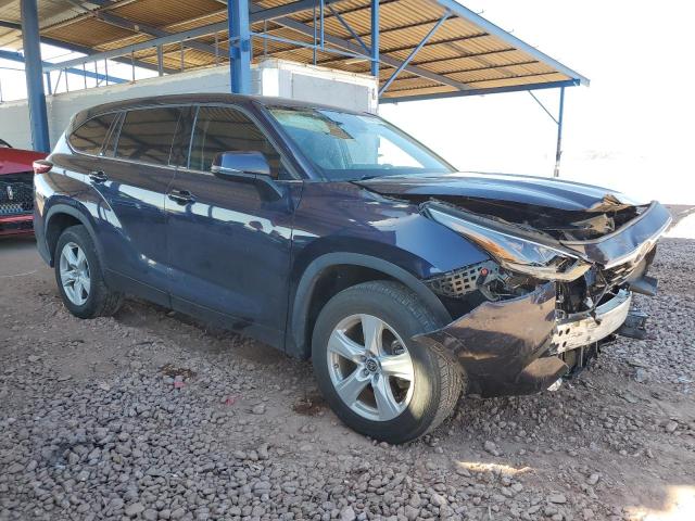 5TDCZRAHXMS055960 - 2021 TOYOTA HIGHLANDER L BLUE photo 4