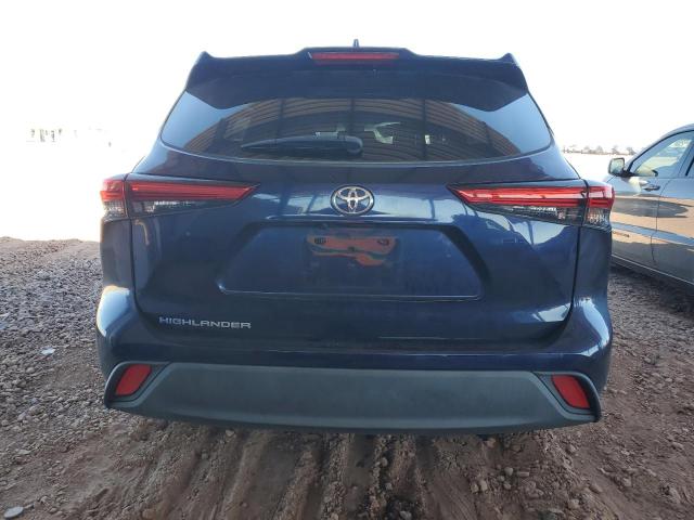 5TDCZRAHXMS055960 - 2021 TOYOTA HIGHLANDER L BLUE photo 6