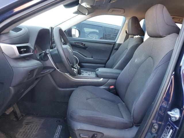 5TDCZRAHXMS055960 - 2021 TOYOTA HIGHLANDER L BLUE photo 7