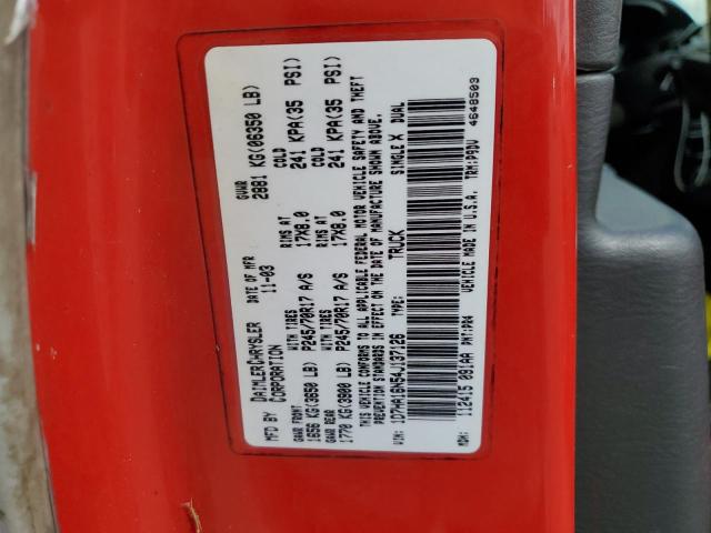 1D7HA16N54J137126 - 2004 DODGE RAM 1500 ST RED photo 12
