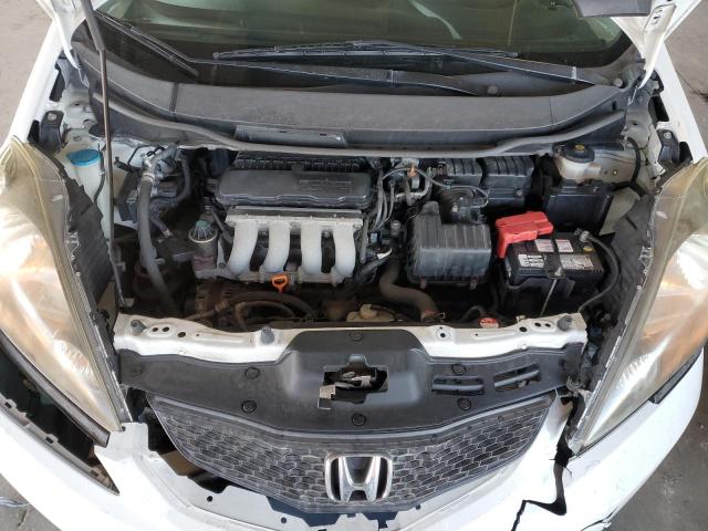 JHMGE8H20AC013625 - 2010 HONDA FIT WHITE photo 11