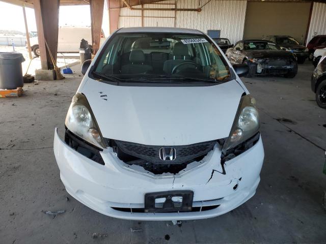 JHMGE8H20AC013625 - 2010 HONDA FIT WHITE photo 5