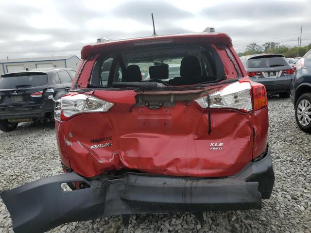 2T3RFREVXEW174708 - 2014 TOYOTA RAV4 XLE RED photo 6