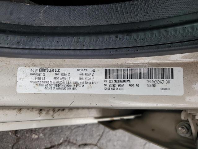 1C3LC56B49N558769 - 2009 CHRYSLER SEBRING TOURING ذهبي صورة 13