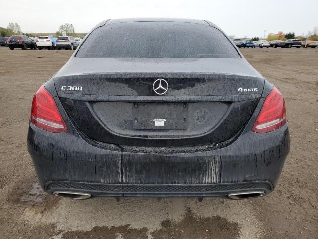 55SWF4KB3GU169048 - 2016 MERCEDES-BENZ C 300 4MATIC BLACK photo 6