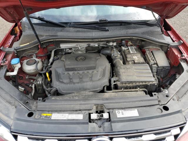 3VV2B7AX2KM197116 - 2019 VOLKSWAGEN TIGUAN SE Կարմիր լուսանկար 12