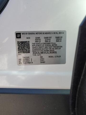 3GKALMEV1JL353931 - 2018 GMC TERRAIN SLE Ақ фото 14