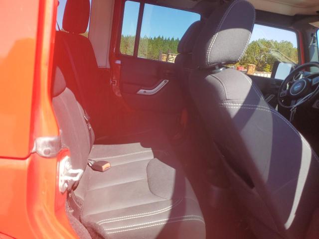 1C4BJWEGXFL544253 - 2015 JEEP WRANGLER U SAHARA RED photo 10
