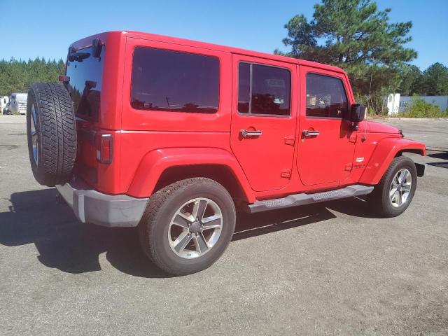 1C4BJWEGXFL544253 - 2015 JEEP WRANGLER U SAHARA RED photo 3