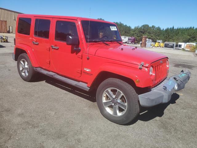 1C4BJWEGXFL544253 - 2015 JEEP WRANGLER U SAHARA RED photo 4