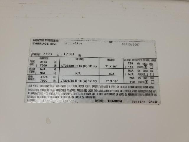 16F62C5R581B16557 - 2008 CAMPER UNKNOWN 白色 照片 10