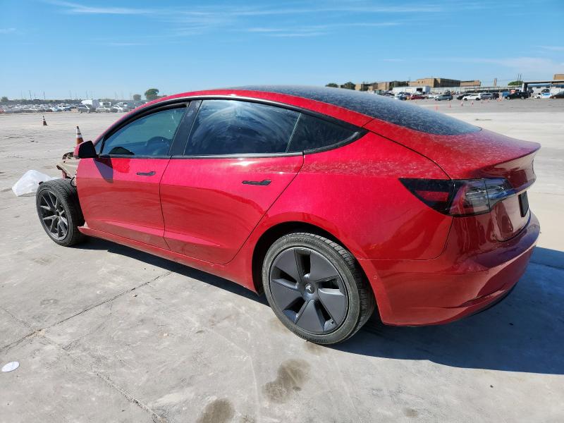 5YJ3E1EB7NF290079 - 2022 TESLA MODEL 3 Kırmızı fotoğraf 2