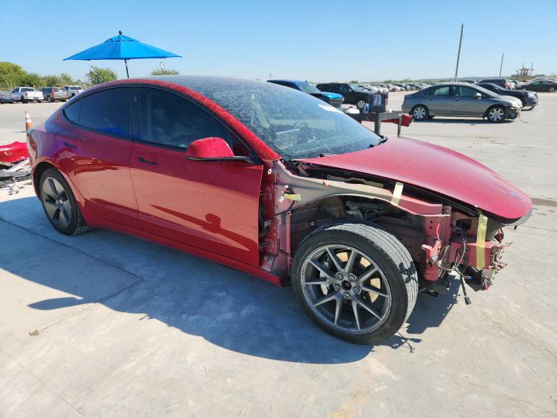 5YJ3E1EB7NF290079 - 2022 TESLA MODEL 3 Kırmızı fotoğraf 4