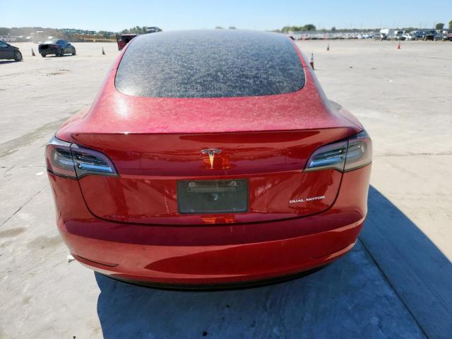 5YJ3E1EB7NF290079 - 2022 TESLA MODEL 3 Kırmızı fotoğraf 6