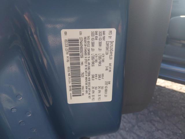 1D7HW42N66S627256 - 2006 DODGE DAKOTA SLT BLUE photo 10
