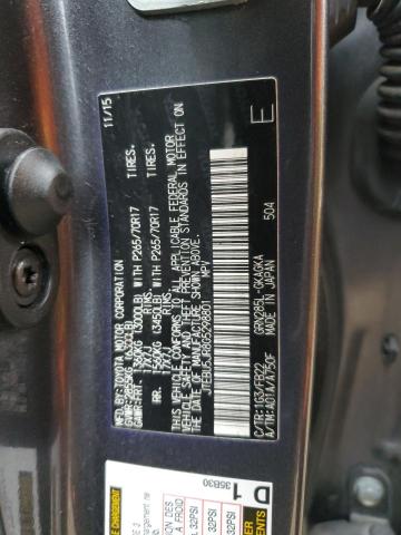 JTEBU5JR8G5298801 - 2016 TOYOTA 4RUNNER SR5/SR5 PREMIUM 灰色 照片 13