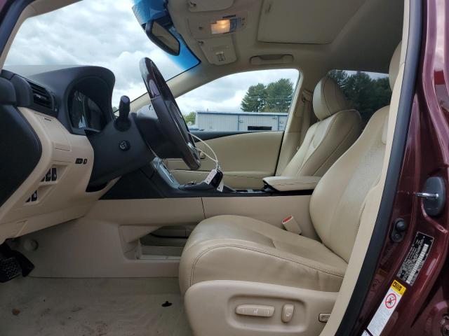 2T2BK1BA6FC334784 - 2015 LEXUS RX 350 BASE BURGUNDY photo 7