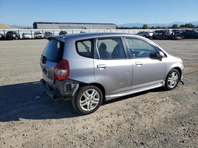 JHMGD386X7S018466 - 2007 HONDA FIT S SILVER photo 3