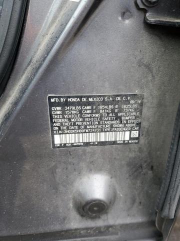 3HGGK5H89FM724731 - 2015 HONDA FIT EX ნაცრისფერი ფოტო 13