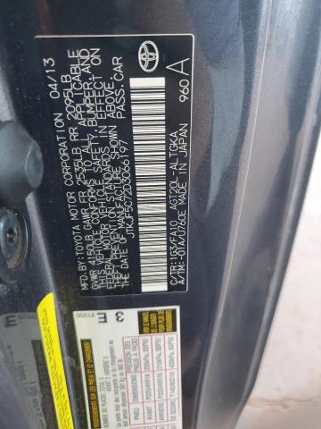 JTKJF5C72D3066197 - 2013 TOYOTA SCION TC ნაცრისფერი ფოტო 13