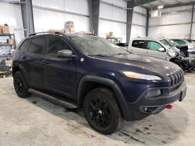 1C4PJMBS9EW246583 - 2014 JEEP CHEROKEE TRAILHAWK BLUE photo 4