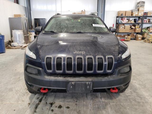 1C4PJMBS9EW246583 - 2014 JEEP CHEROKEE TRAILHAWK BLUE photo 5