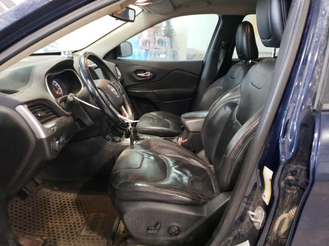 1C4PJMBS9EW246583 - 2014 JEEP CHEROKEE TRAILHAWK BLUE photo 7