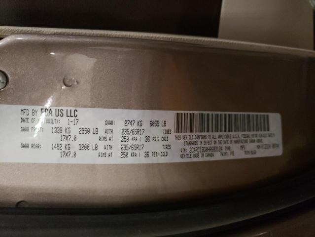 2C4RC1BG0HR683124 - 2017 CHRYSLER PACIFICA TOURING L TAN photo 13