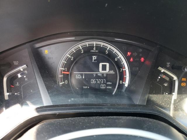 2HKRW5H33KH413523 - 2019 HONDA CR-V LX Сұр фото 9