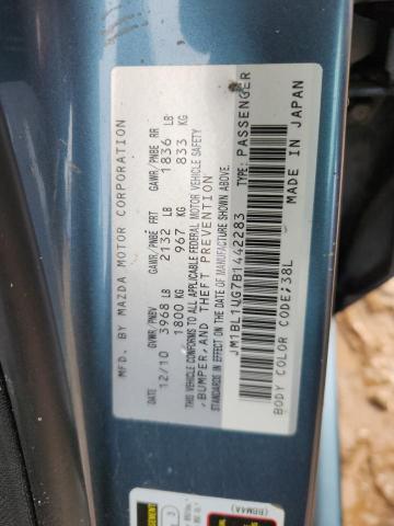 JM1BL1UG7B1442283 - 2011 MAZDA 3 I BLUE photo 13