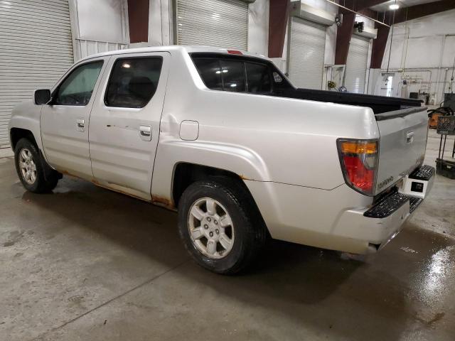 2HJYK16516H536378 - 2006 HONDA RIDGELINE RTL ვერცხლისფერი ფოტო 2
