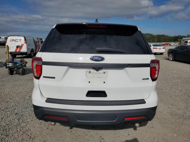 1FM5K8AR4JGA21143 - 2018 FORD EXPLORER POLICE INTERCEPTOR Blanco foto 6
