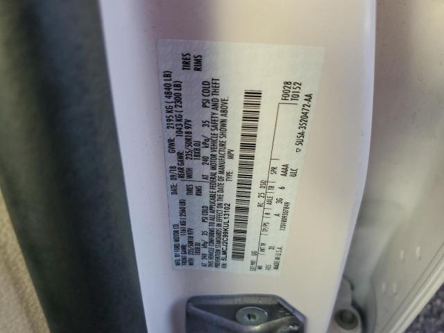 5LMCJ2C99KUL13102 - 2019 LINCOLN MKC SELECT WHITE photo 14