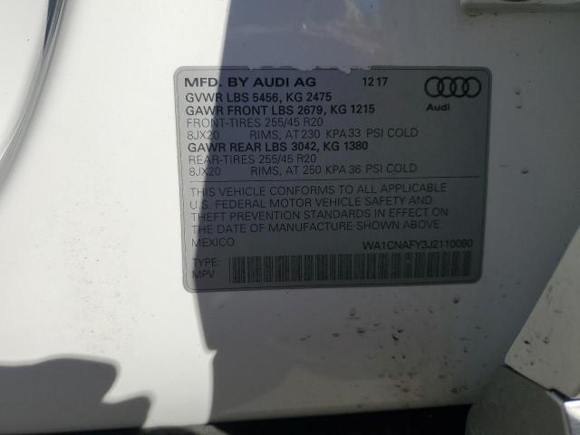 WA1CNAFY3J2110090 - 2018 AUDI Q5 PRESTIGE Ağ foto 13