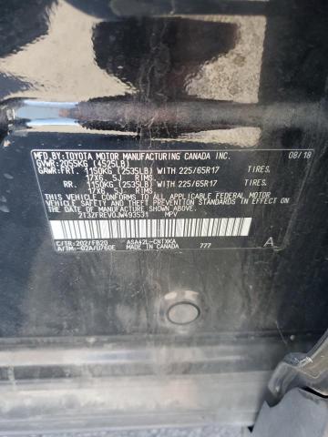 2T3ZFREV0JW493531 - 2018 TOYOTA RAV4 LE Siyah fotoğraf 13