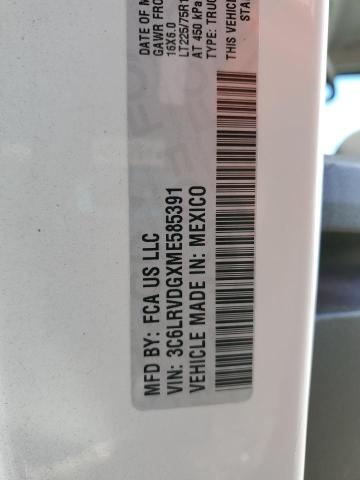 3C6LRVDGXME585391 - 2021 RAM PROMASTER 2500 HIGH أبيض صورة 14