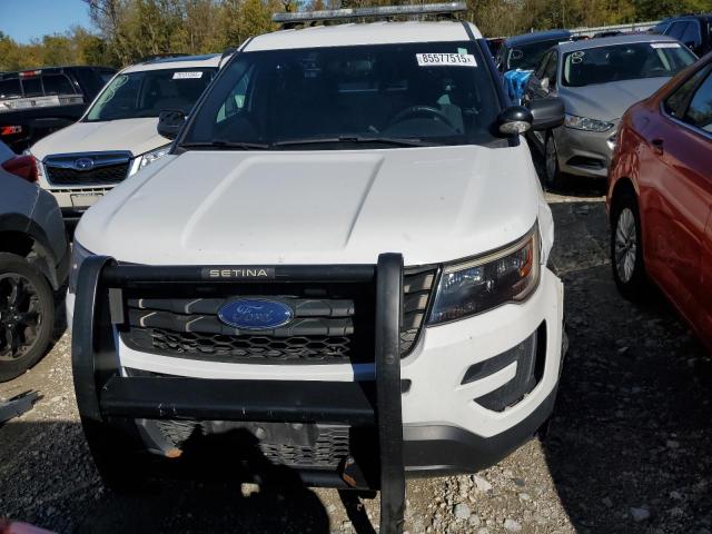 1FM5K8AR5HGD06539 - 2017 FORD EXPLORER POLICE INTERCEPTOR თეთრი ფოტო 5