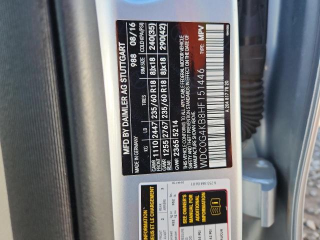 WDC0G4KB8HF151446 - 2017 MERCEDES-BENZ GLC 300 4MATIC SILVER photo 13