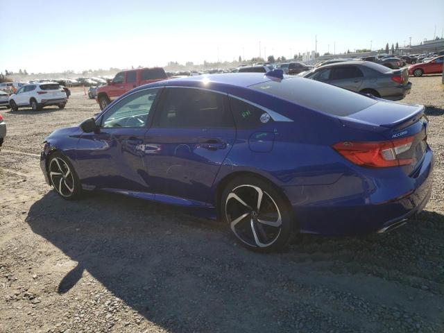 1HGCV1F33JA214239 - 2018 HONDA ACCORD SPORT BLUE photo 2