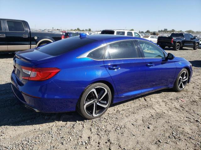 1HGCV1F33JA214239 - 2018 HONDA ACCORD SPORT BLUE photo 3