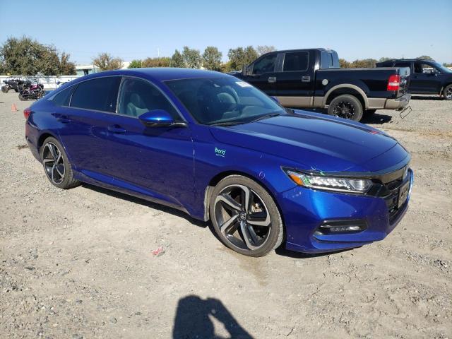 1HGCV1F33JA214239 - 2018 HONDA ACCORD SPORT BLUE photo 4