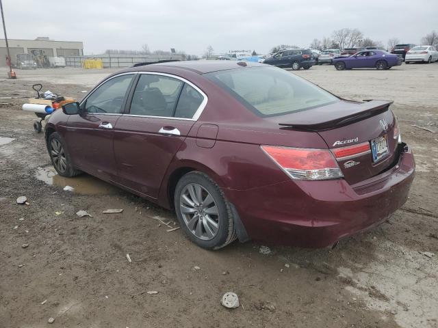 1HGCP3F88CA014719 - 2012 HONDA ACCORD EXL 勃艮第红 照片 2