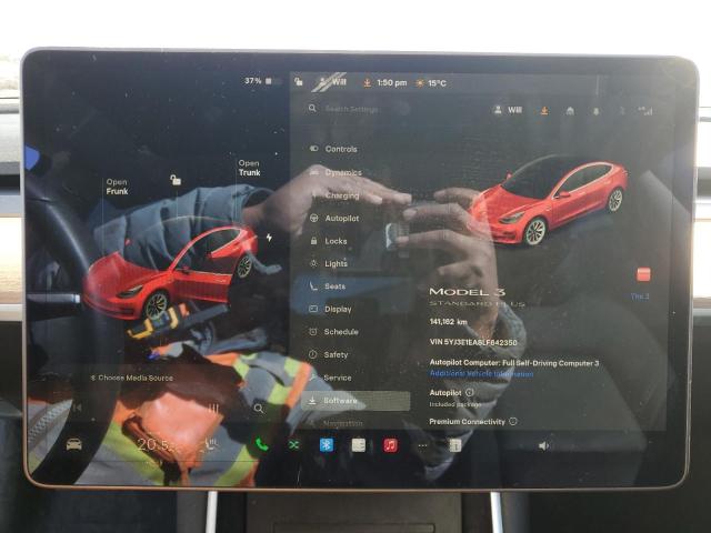 5YJ3E1EA8LF642350 - 2020 TESLA MODEL 3 BLACK photo 9