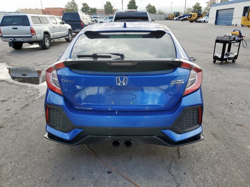 SHHFK7H95JU240727 - 2018 HONDA CIVIC SPORT TOURING BLUE photo 6