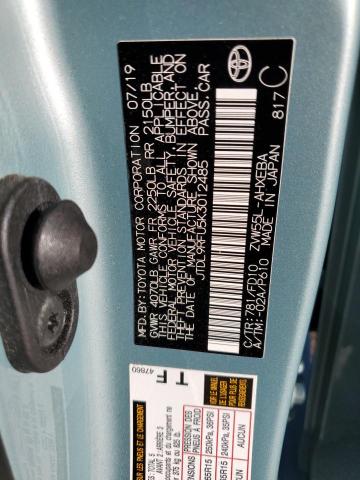 JTDL9RFU5K3012485 - 2019 TOYOTA PRIUS Boz foto 12