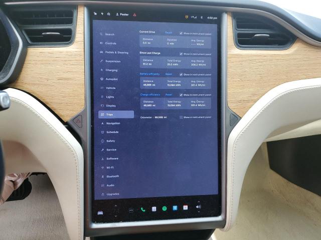 5YJSA1E20LF351485 - 2020 TESLA MODEL S WHITE photo 9