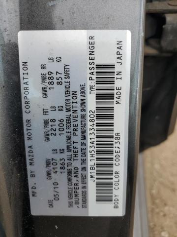 JM1BL1H53A1334802 - 2010 MAZDA 3 S Boz foto 12